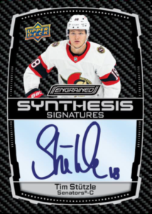 Tim Stutzle Synthesis Autograph Card – 2023-24 Upper Deck Engrained Hockey