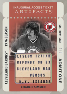 Charlie Simmer Inaugural Access Ticket Card – 2024-25 Upper Deck Artifacts Hockey