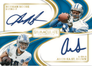 2024 Panini Immaculate Football Immaculate Dual Autographs St. Brown Card – 2024 Panini Immaculate Football