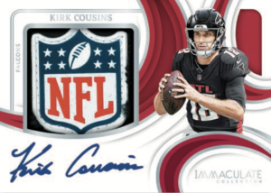 2024 Panini Immaculate Football Premium Patch Autographs NFL Shield Cousins Card – 2024 Panini Immaculate Football