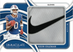 2024 Panini Immaculate Football Rookie Gloves Brand Logo Coleman Card – 2024 Panini Immaculate Football