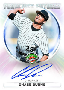 2024 Panini Prospect Edition Baseball Franchise Future Signatures Burns Card – 2024 Panini Prospect Edition Baseball