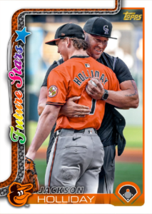 2025 Topps Series 1 Baseball Jackson Holliday Golden Mirror Card – 2025 Topps Series 1 Baseball Jumbo