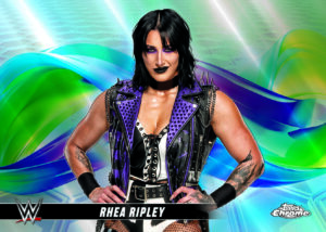 2025 Topps WWE Chrome Rhea Ripley Helix Insert Card – 2025 Topps Chrome WWE Hobby