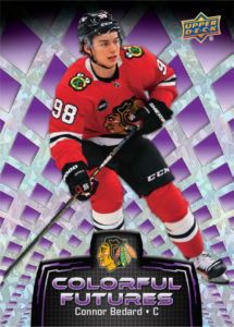 Connor Bedard Colorful Features Card – 2024-25 Upper Deck Allure Hockey