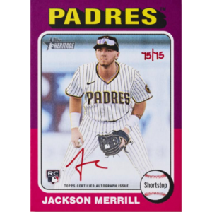 2024 Topps Heritage High Number Baseball Real One Special Edition Autograph Red Ink Card – 2024 Topps Heritage High Number Baseball