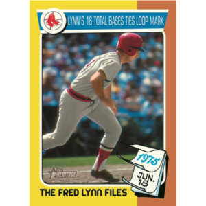 2024 Topps Heritage High Number Baseball The Fred Lynn Files Card – 2024 Topps Heritage High Number Baseball