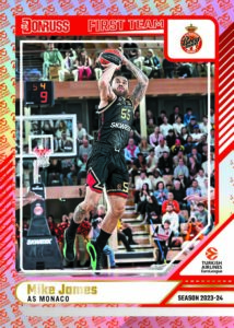 2024 25 Panini Donruss Turkish Airlines EuroLeague Mike James Card – 2024-25 Donruss EuroLeague Basketball