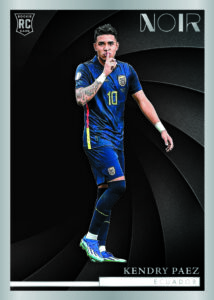 2024 25 Panini Noir Soccer Trading Card Box Base Kendry Paez Card – 2024-25 Panini Noir Soccer Trading Card Box