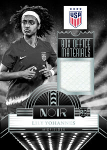 2024 25 Panini Noir Soccer Trading Card Box Relic Lily Yohannes Card – 2024-25 Panini Noir Soccer Trading Card Box