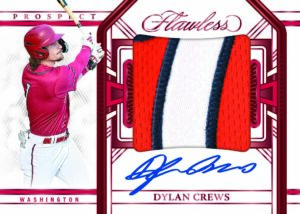2024 Panini Flawless Baseball Trading Card Box Autograph Relic Dylan Crews Card – 2024 Panini Flawless Baseball