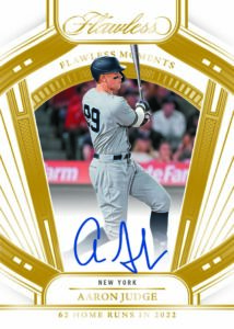 2024 Panini Flawless Baseball Trading Card Box Autograph Aaron Judge 62 Home Runs