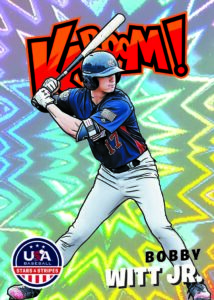 2025 Panini USA Stars and Stripes Baseball Bobby Witt Jr Boom Insert