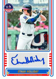 2025 Panini USA Stars and Stripes Baseball Ethan Holliday Auto Card – 2025 Panini USA Stars & Stripes Baseball