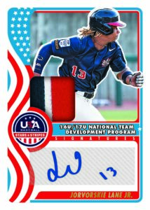 2025 Panini USA Stars and Stripes Baseball Jorvorskie Lane Jr Auto Card – 2025 Panini USA Stars & Stripes Baseball