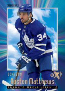 Auston Matthews Credentials Card – 2023-24 Upper Deck Skybox E-X 2000 Hockey