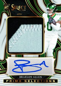Braelin Allen Prime Selections Autograph Card – 2024 Panini Select Football Hobby