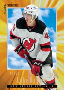 Luke Hughes Essential Credentials Card – 2023-24 Upper Deck Skybox E-X 2000 Hockey