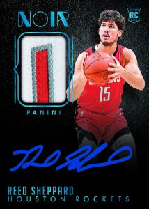 2024 25 Panini Noir Basketball Autograph Relic Reed Sheppard Card – 2024-25 Panini Noir Basketball