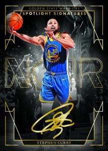 2024 25 Panini Noir Basketball Autograph Spotlight Signatures Stephen Curry Card – 2024-25 Panini Noir Basketball