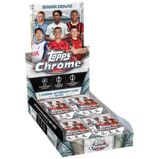 2024 25 Topps Chrome UEFA Club Competitions Box Image Card – 2024-25 Topps Chrome UEFA Club Competitions Hobby