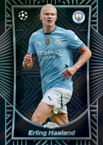 2024 25 Topps Chrome UEFA Club Competitions Insert Erling Haaland Card – 2024-25 Topps Chrome UEFA Club Competitions Hobby