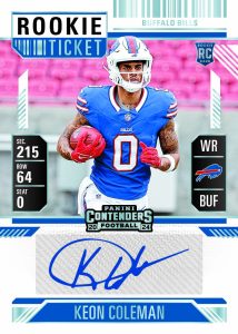 2024 Panini Contenders Football Autograph Keon Coleman Card – 2024 Panini Contenders Football