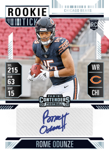 2024 Panini Contenders Football Autograph Rome Odunze Card – 2024 Panini Contenders Football