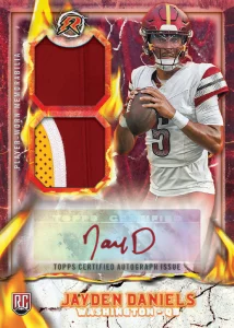 2024 Topps Resurgence Football Relic Jayden Daniels Card – 2024 Topps Resurgence Football Hobby