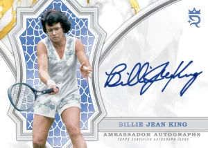 2024 Topps Royalty Tennis Autograph Billie Jean King Card – 2024 Topps Royalty Tennis