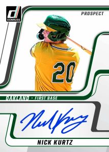 2025 Panini Donruss Baseball Autograph Nick Kurtz Card – 2025 Panini Donruss Baseball