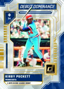 2025 Panini Donruss Baseball Insert Debut Dominance Kirby Puckett Card – 2025 Panini Donruss Baseball