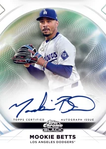2025 Topps Chrome Black Baseball Autograph Mookie Betts Card – 2025 Topps Chrome Black Baseball
