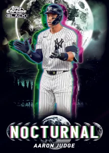2025 Topps Chrome Black Baseball Insert Nocturnal Aaron Judge Card – 2025 Topps Chrome Black Baseball