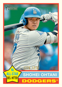 2025 Topps Heritage Baseball – 2025 Topps Heritage Baseball Shohei Ohtani Base Bicentennial Parallel (Baseball)