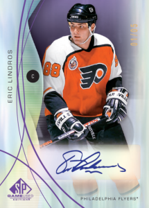 Eric Lindros Base Set Legends Autograph Card – 2024-25 Upper Deck SP Game Used Hockey