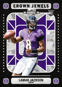 2024 Panini Contenders Optic Football Insert Crown Jewels Lamar Jackson Card – 2024 Panini Contenders Optic Football