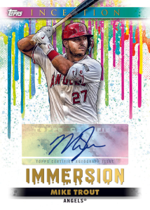 2024 Topps Inception Baseball Mike Trout Immersion Autograph