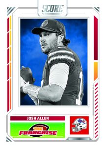 2025 Panini Score Football Insert The Franchise Josh Allen Card – 2025 Panini Score Football