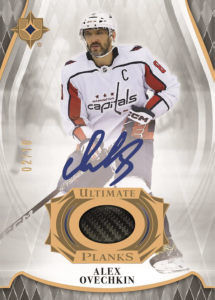 Alex Ovechkin Ultimate Planks Autograph Card – 2023-24 Upper Deck Ultimate Collection Hockey