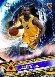 Bronny James Advisory Insert Card – 2024-25 Topps Chrome Basketball