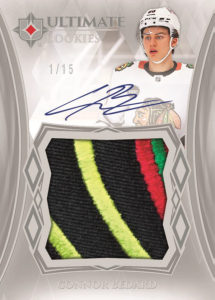 Connor Bedard Jumbo Rookie Patch Autograph Card – 2023-24 Upper Deck Ultimate Collection Hockey