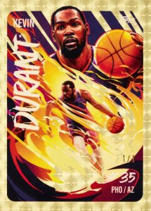 Kevin Durant Ultra Violet Insert Superfractor Card – 2024-25 Topps Chrome Basketball