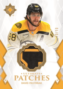 Pastrnak Ultimate Patches Card – 2023-24 Upper Deck Ultimate Collection Hockey