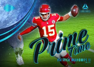 Patrick Mahomes Prime Time Black Card – 2025 Panini Luminance Football