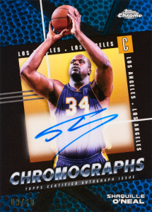 Shaquille O'Neal Chromographs Autograph card – 2024-25 Topps Chrome Basketball