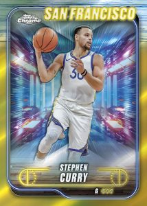 Steph Curry Gold Base Card – 2024-25 Topps Chrome Basketball