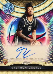Stephon Castle Certified Rookie Superfractor Autograph Card – 2024-25 Topps Chrome Basketball