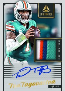 Tua Tagovailoa Patch Autograph Card – 2025 Panini Luminance Football