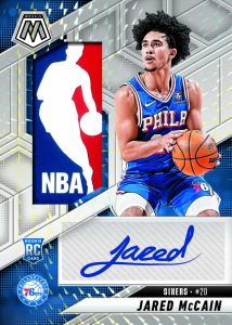 2024 25 Panini Mosaic Basketball Autograph Relic Logoman Jared Mccain Card – 2024-25 Panini Mosaic Basketball